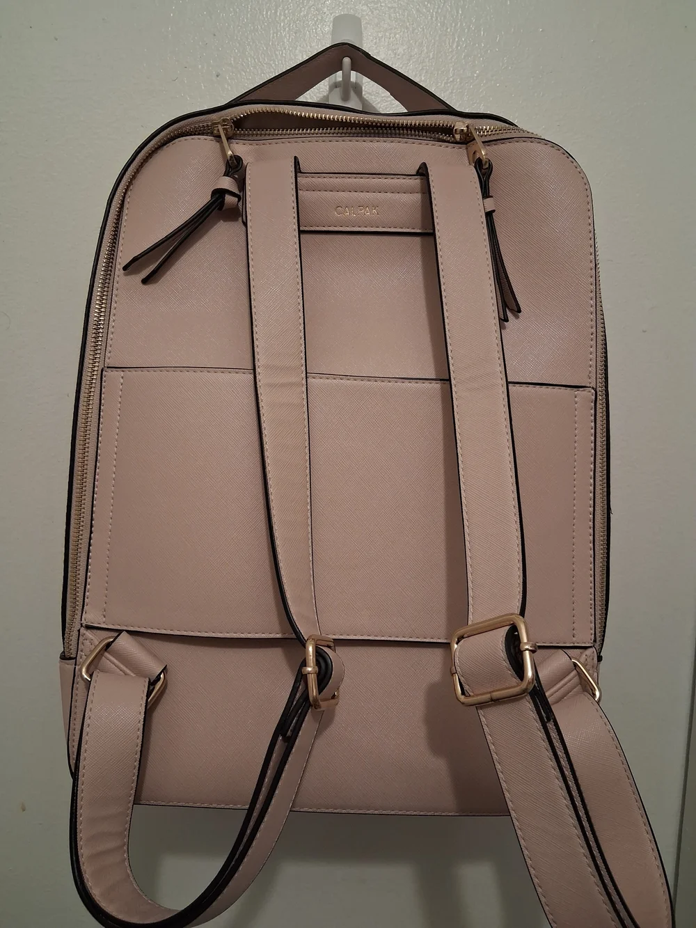 Calpak Blush Leather Backpack - Blush Pink Women's Travel Bag